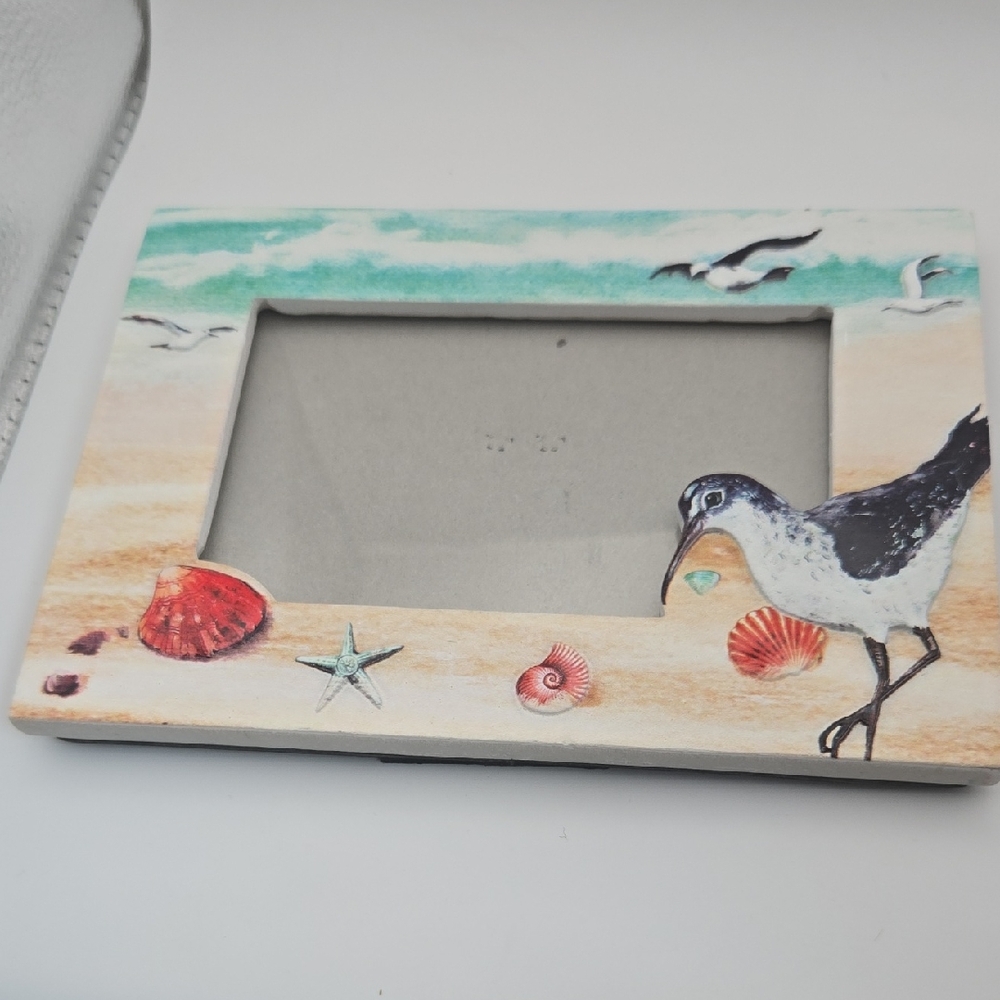 Chesapeake Bay Beach And Seagull Picture Frame